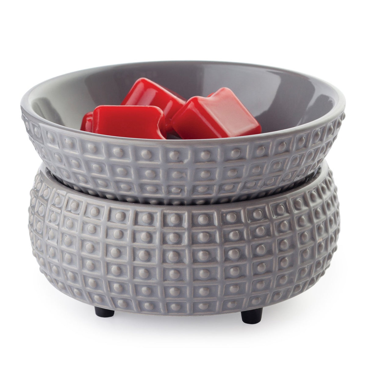 Slate Gray (Grey) Textured: 2-in-1 Electric Wax Melt and Candle Warmer –  Happy Piranha